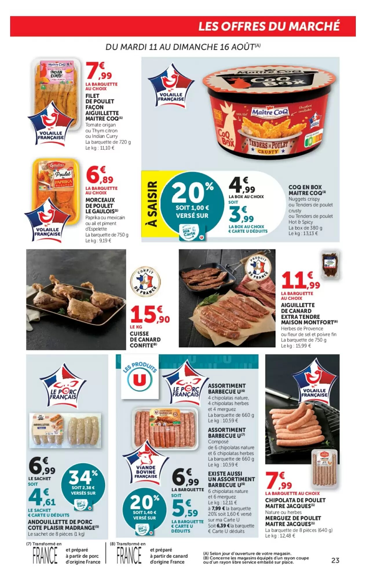Prospectus promotionnel Hyper U valable à partir du 11/08/2026 - Page 23.