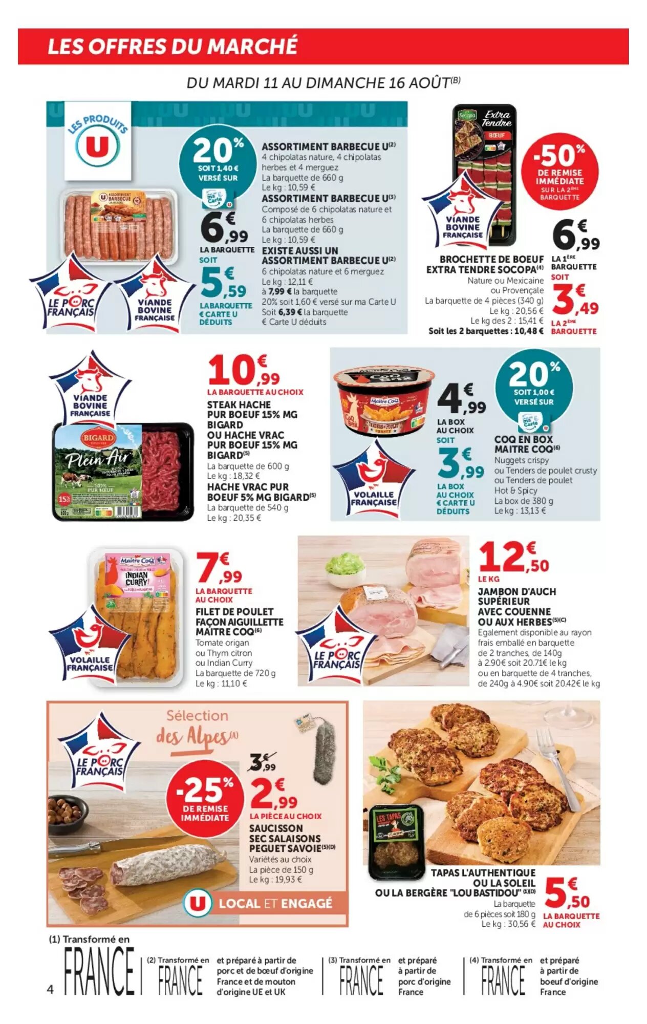 Prospectus promotionnel U Express valable à partir du 11/08/2026 - Page 4.