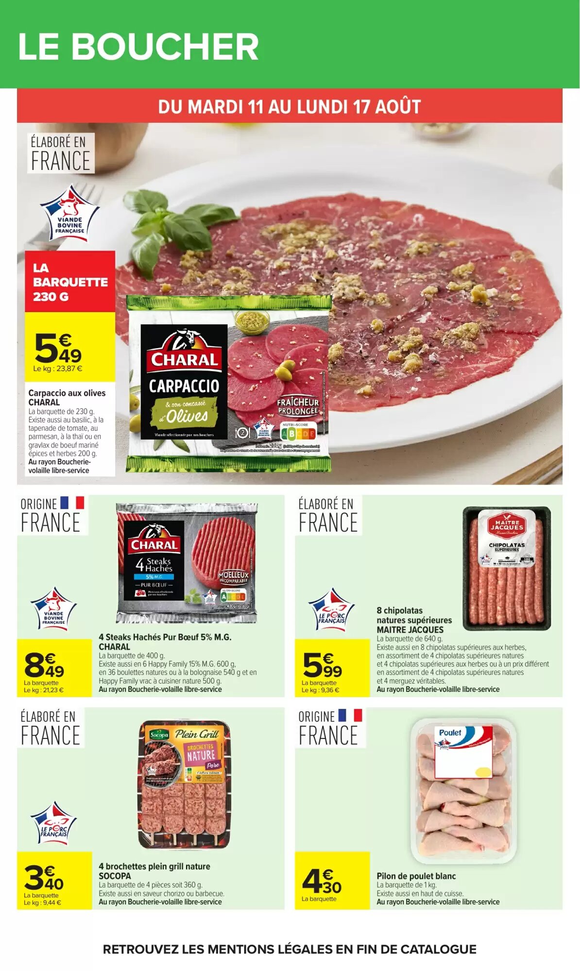 Prospectus promotionnel Carrefour valable à partir du 11/08/2026 - Page 18.