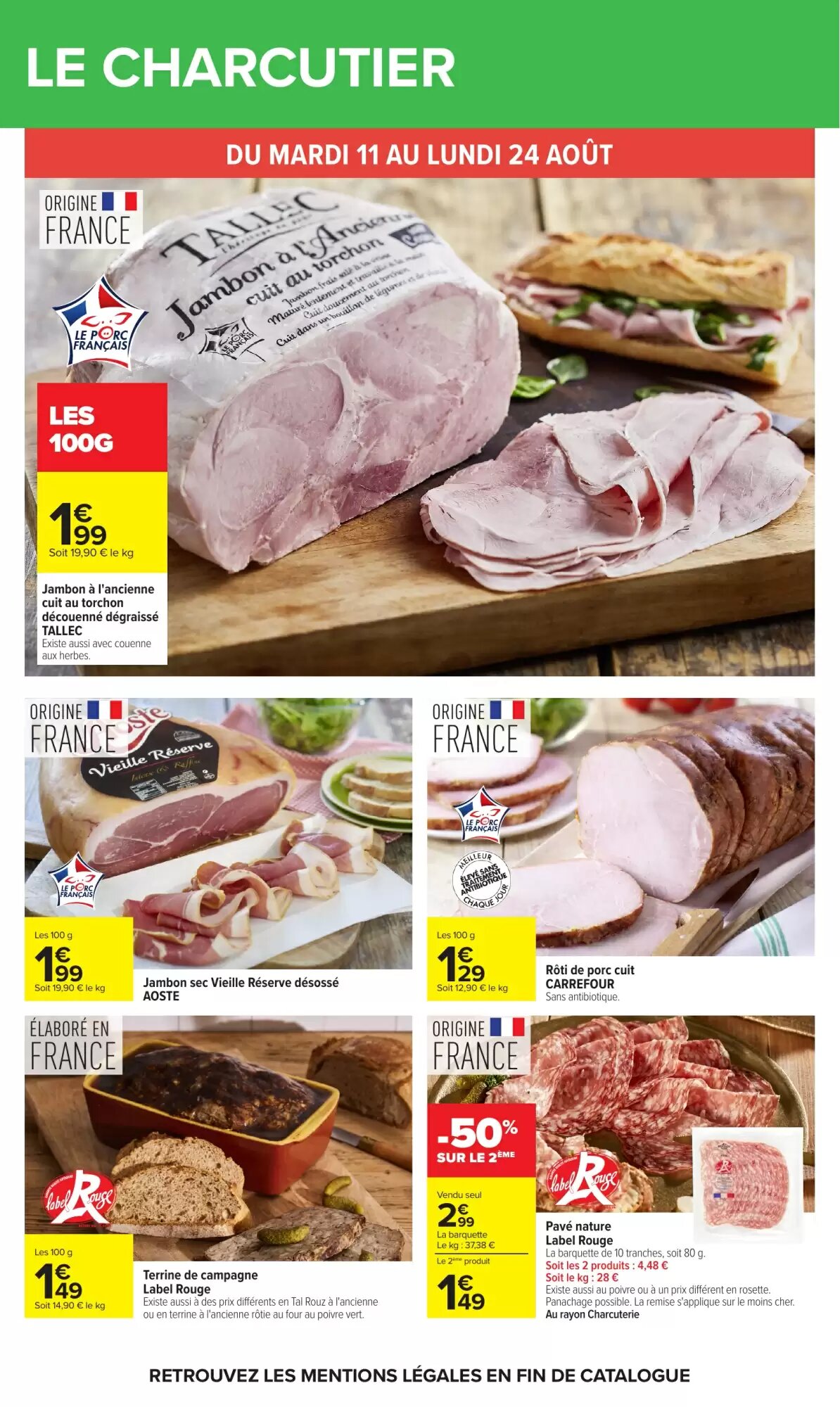 Prospectus promotionnel Carrefour valable à partir du 11/08/2026 - Page 20.