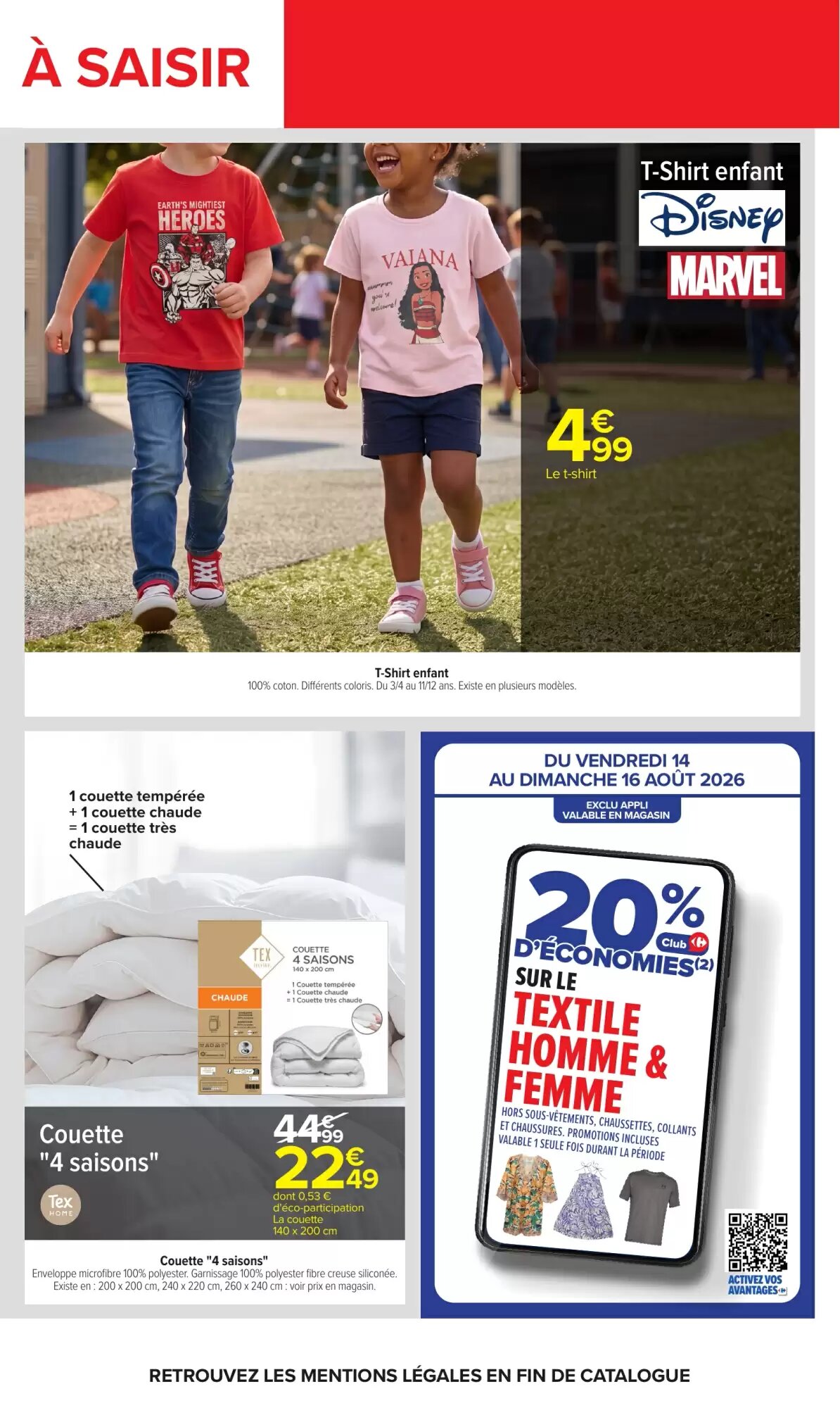 Prospectus promotionnel Carrefour valable à partir du 11/08/2026 - Page 63.