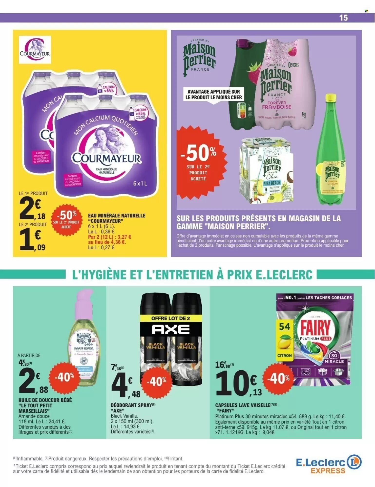 Prospectus promotionnel E.Leclerc Express valable à partir du 11/08/2026 - Page 15.