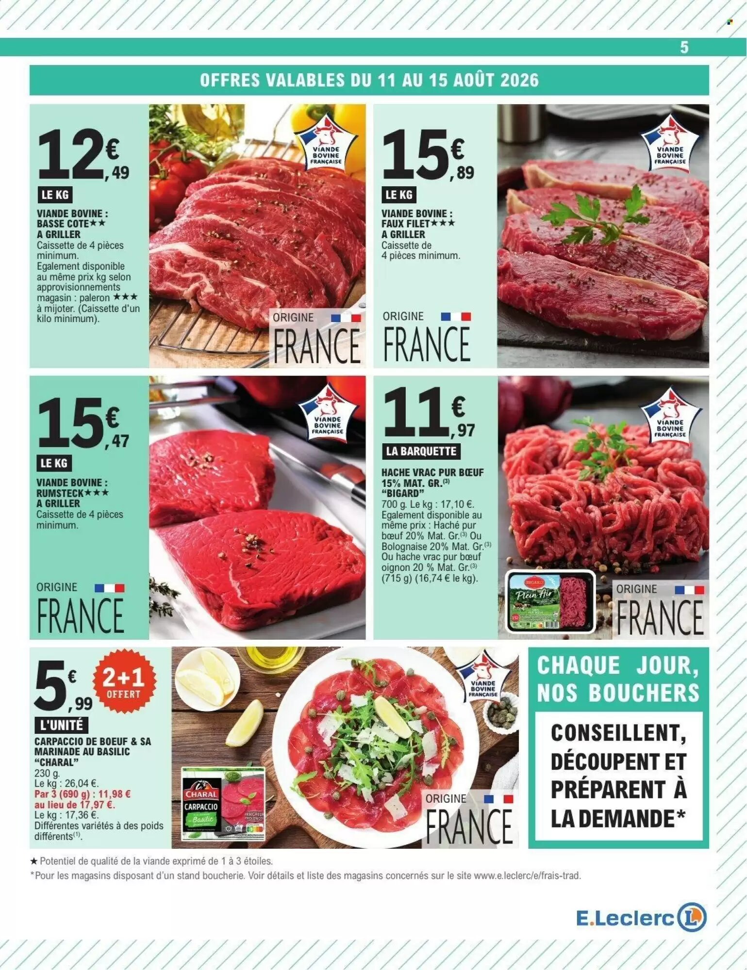 Prospectus promotionnel E.Leclerc valable à partir du 11/08/2026 - Page 5.