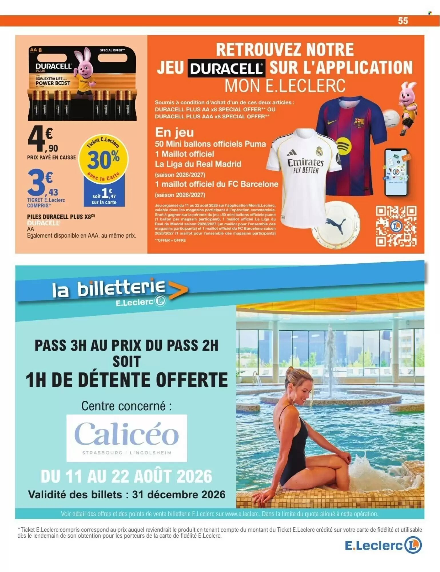 Prospectus promotionnel E.Leclerc valable à partir du 11/08/2026 - Page 55.