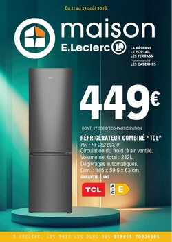 Prospectus promotionnel E.Leclerc valable à partir du 11/08/2026
