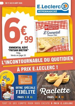Prospectus promotionnel E.Leclerc valable à partir du 11/08/2026