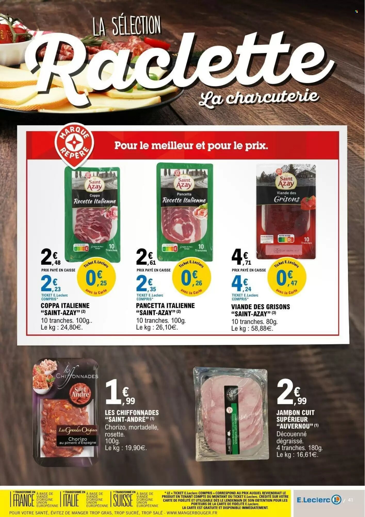 Prospectus promotionnel E.Leclerc valable à partir du 11/08/2026 - Page 41.