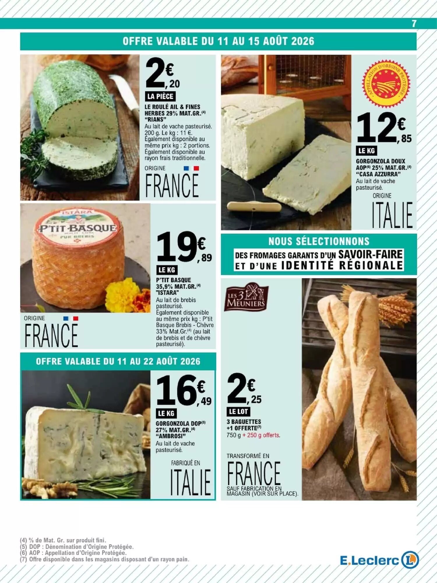 Prospectus promotionnel E.Leclerc valable à partir du 11/08/2026 - Page 7.