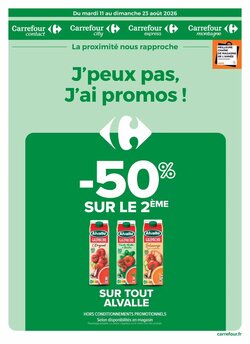 Prospectus promotionnel Carrefour valable à partir du 11/08/2026