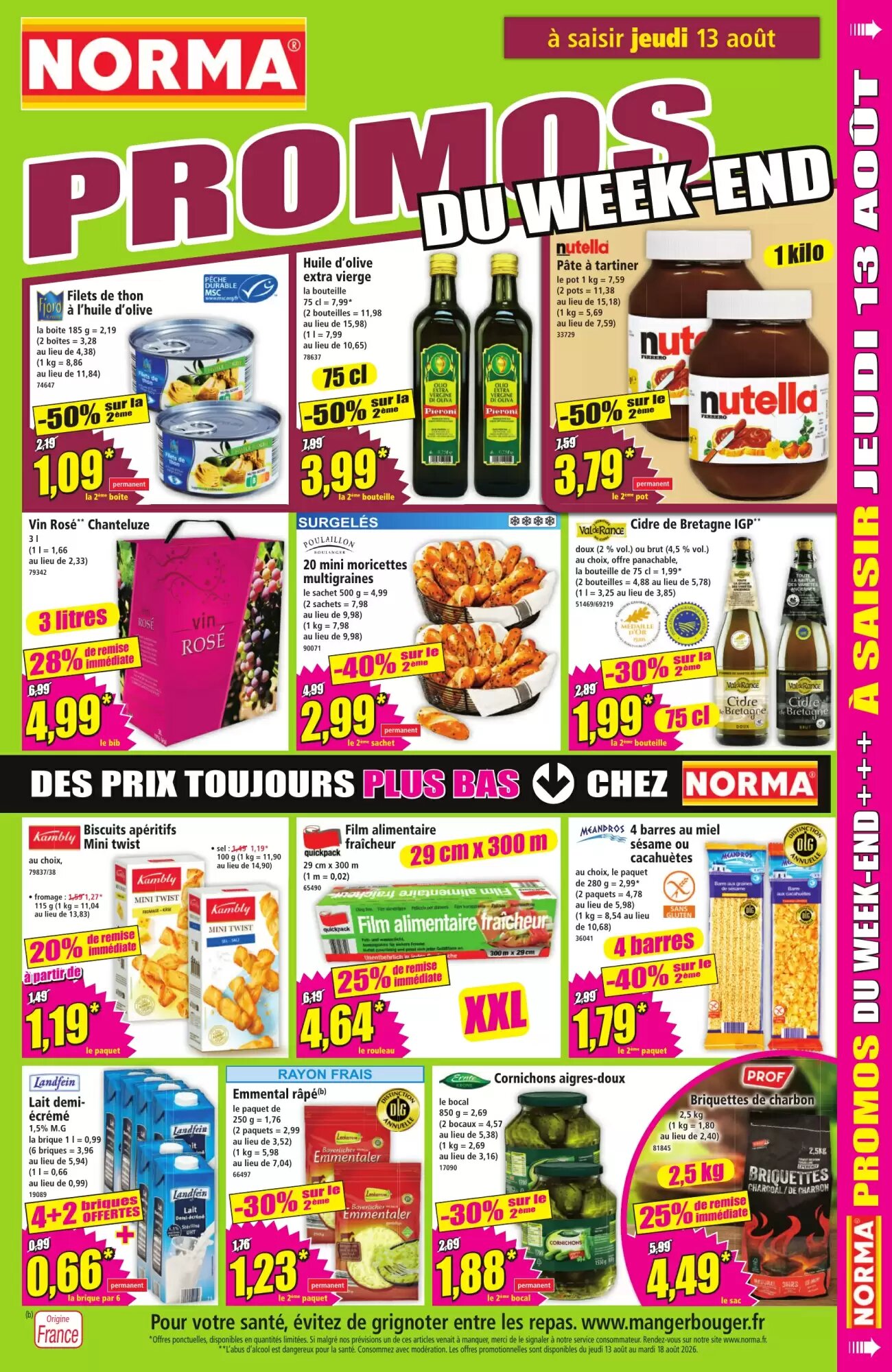 Prospectus promotionnel Norma valable à partir du 12/08/2026 - Page 11.