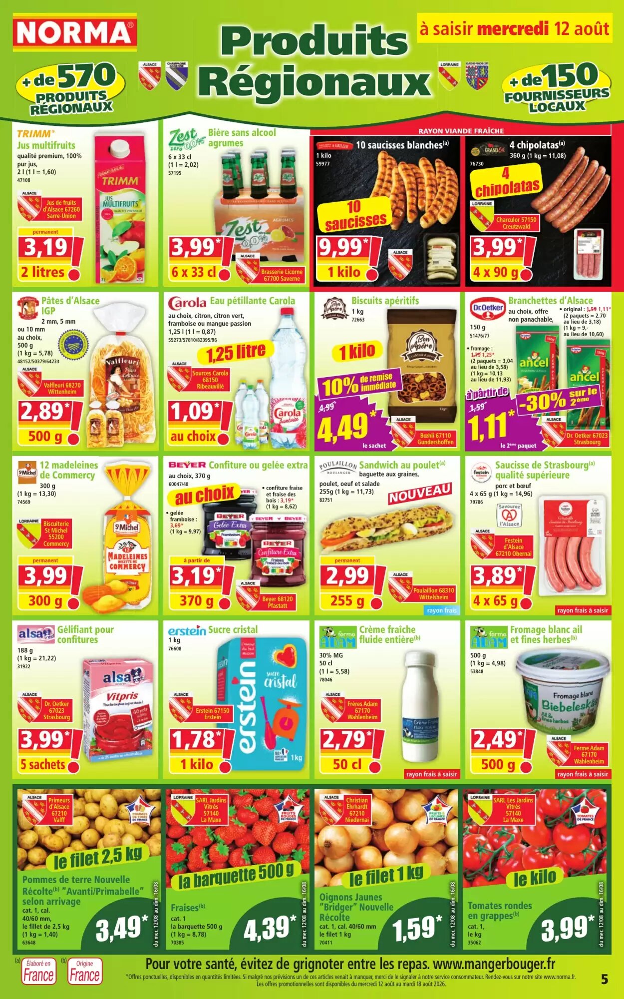 Prospectus promotionnel Norma valable à partir du 12/08/2026 - Page 5.