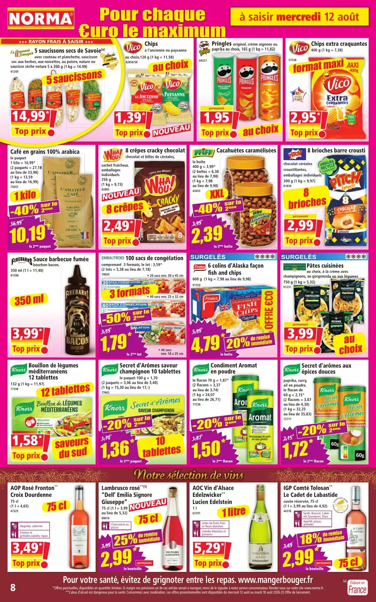 Prospectus promotionnel Norma valable à partir du 12/08/2026 - Page 8.