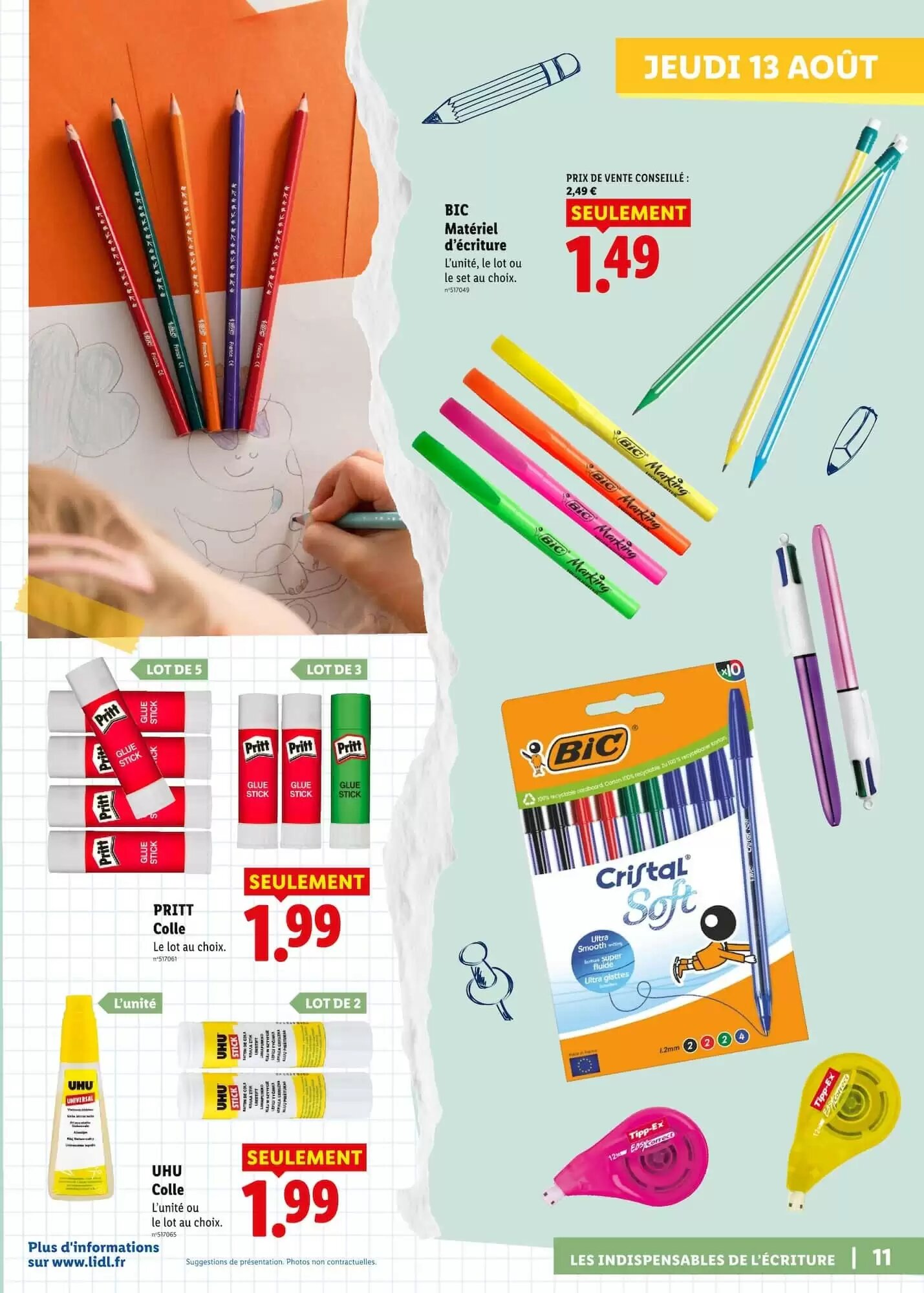 Prospectus promotionnel Lidl valable à partir du 13/08/2026 - Page 11.