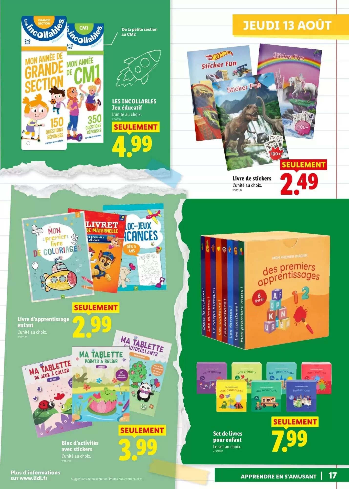 Prospectus promotionnel Lidl valable à partir du 13/08/2026 - Page 17.