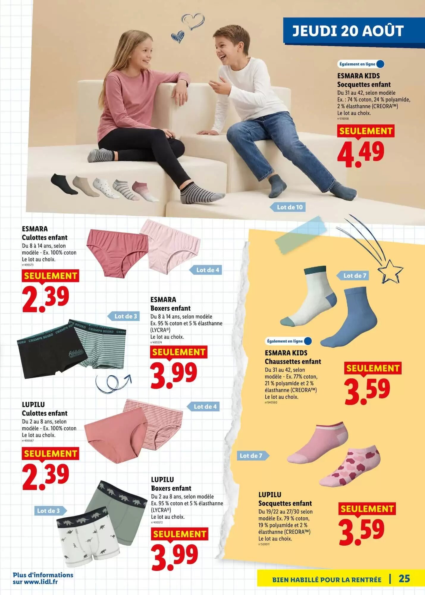 Prospectus promotionnel Lidl valable à partir du 13/08/2026 - Page 25.