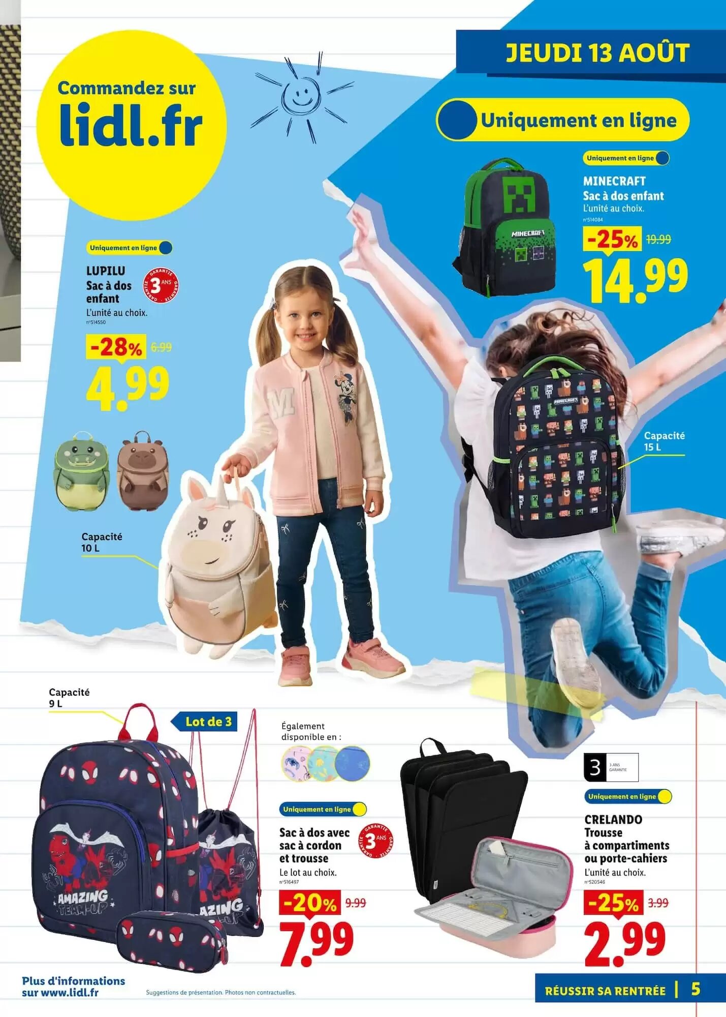 Prospectus promotionnel Lidl valable à partir du 13/08/2026 - Page 5.