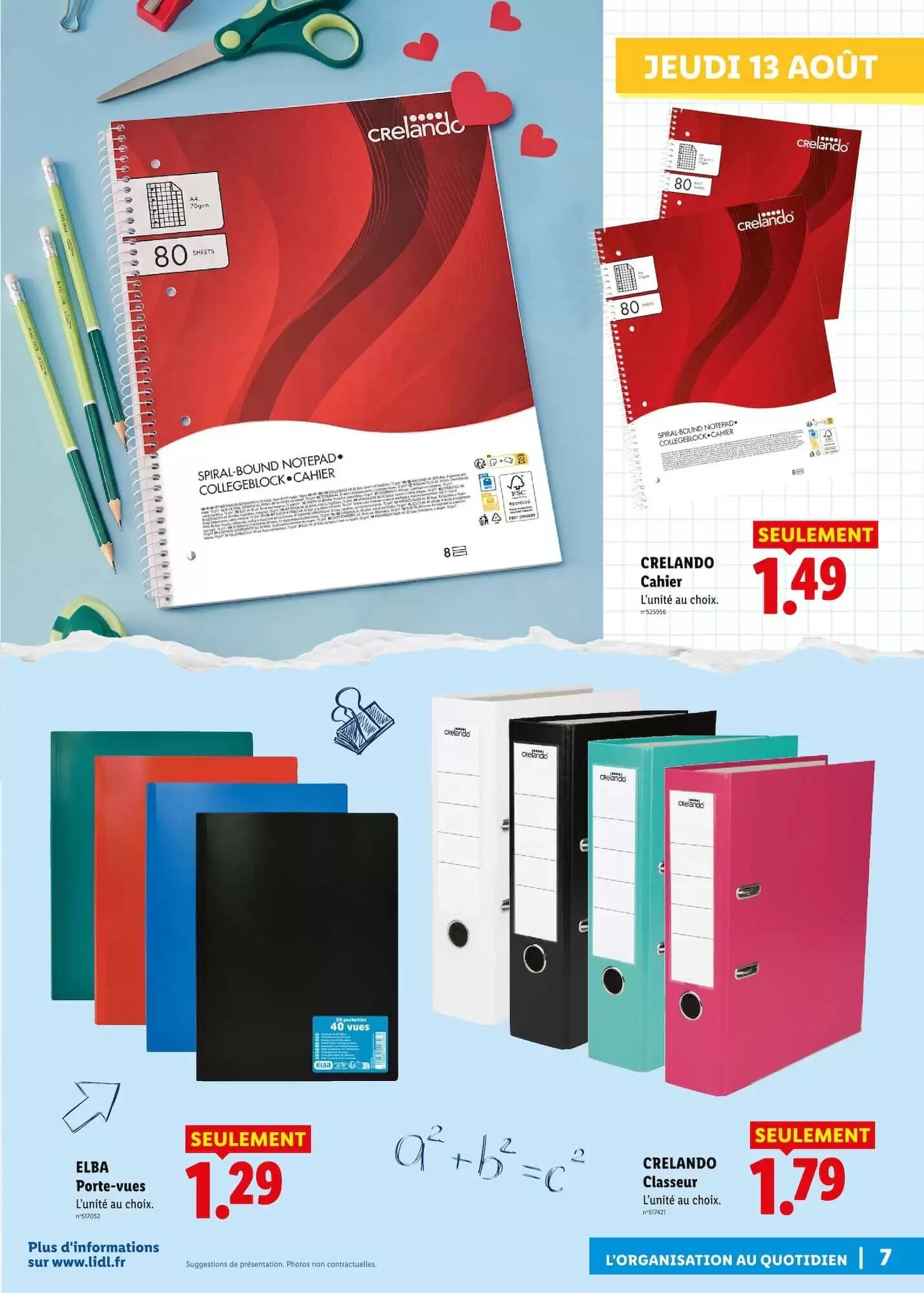Prospectus promotionnel Lidl valable à partir du 13/08/2026 - Page 7.
