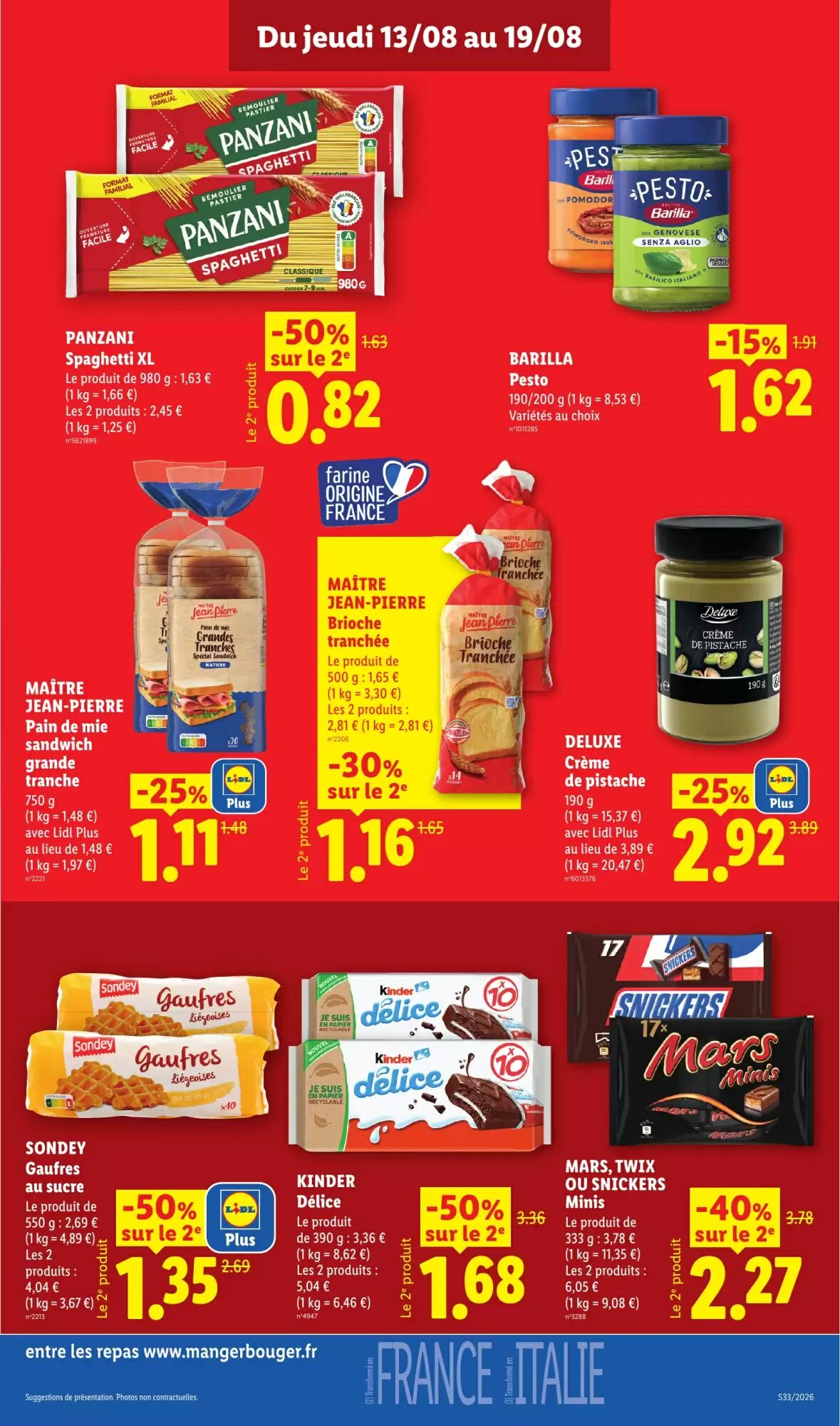Prospectus promotionnel Lidl valable à partir du 13/08/2026 - Page 13.