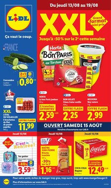 Prospectus promotionnel Lidl valable à partir du 13/08/2026