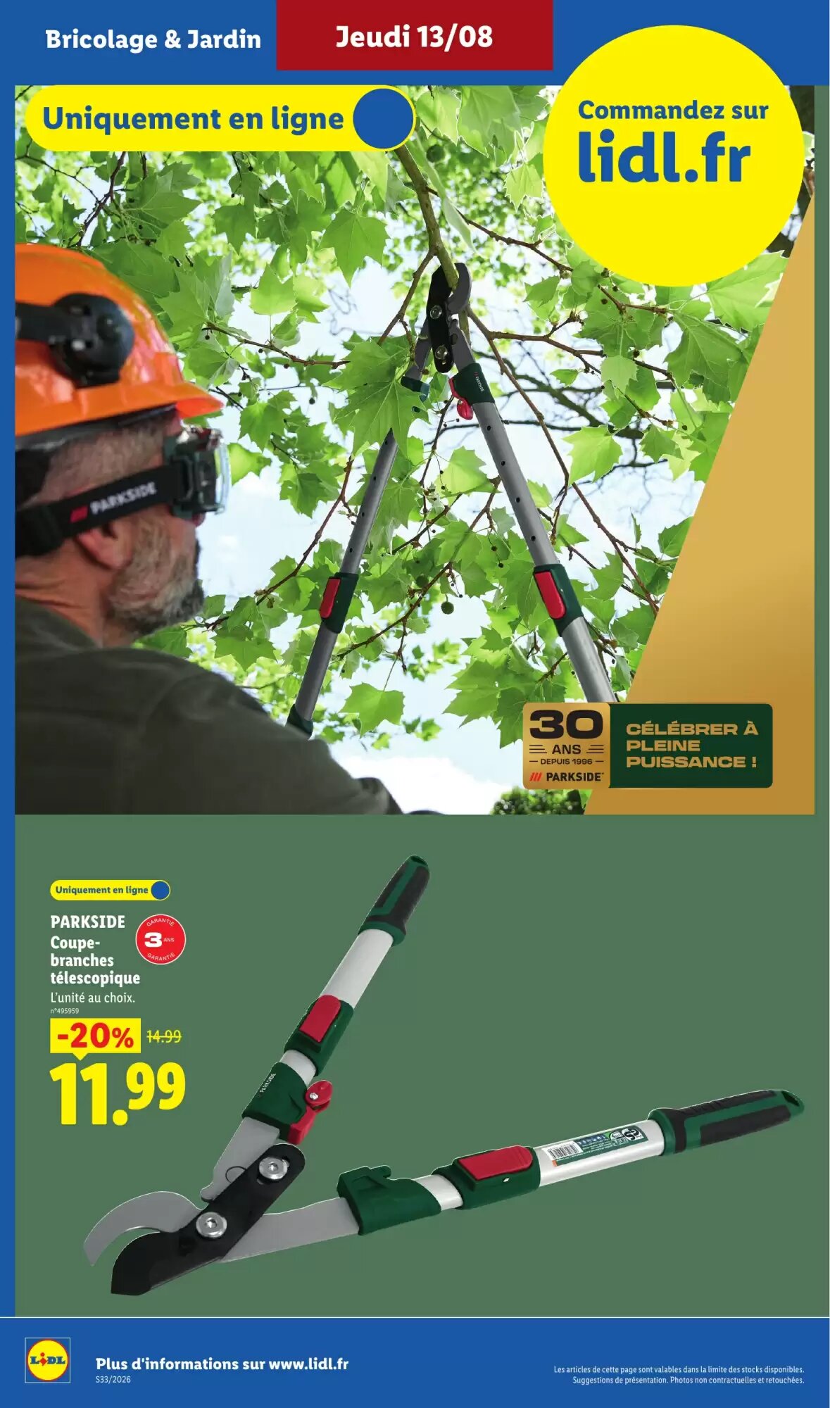 Prospectus promotionnel Lidl valable à partir du 13/08/2026 - Page 30.