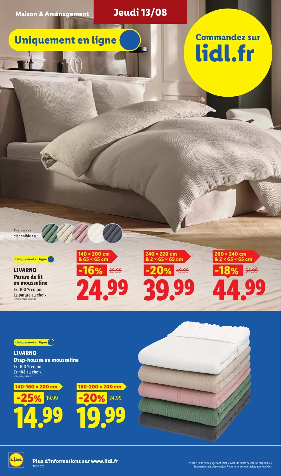 Prospectus promotionnel Lidl valable à partir du 13/08/2026 - Page 34.