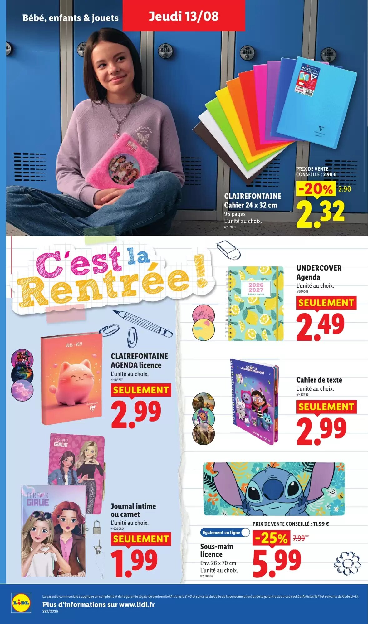 Prospectus promotionnel Lidl valable à partir du 13/08/2026 - Page 36.
