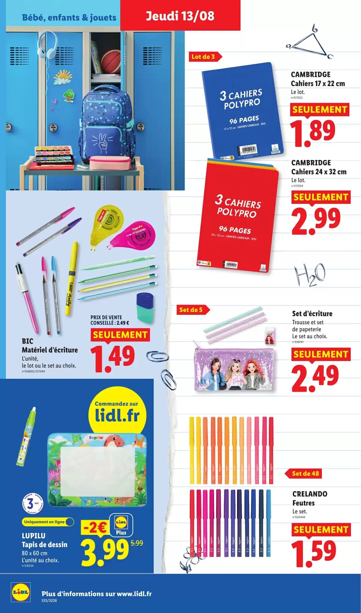 Prospectus promotionnel Lidl valable à partir du 13/08/2026 - Page 38.