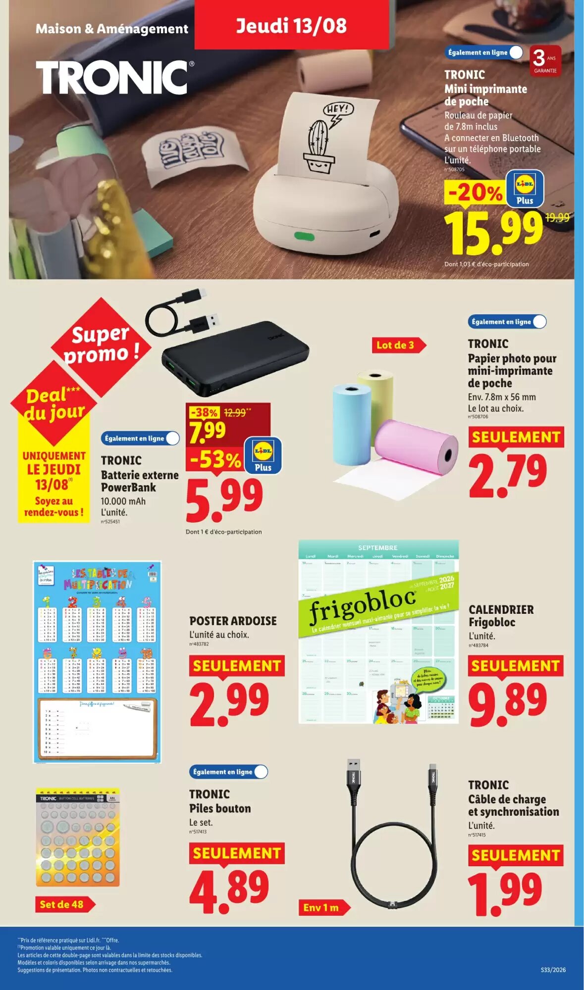 Prospectus promotionnel Lidl valable à partir du 13/08/2026 - Page 43.