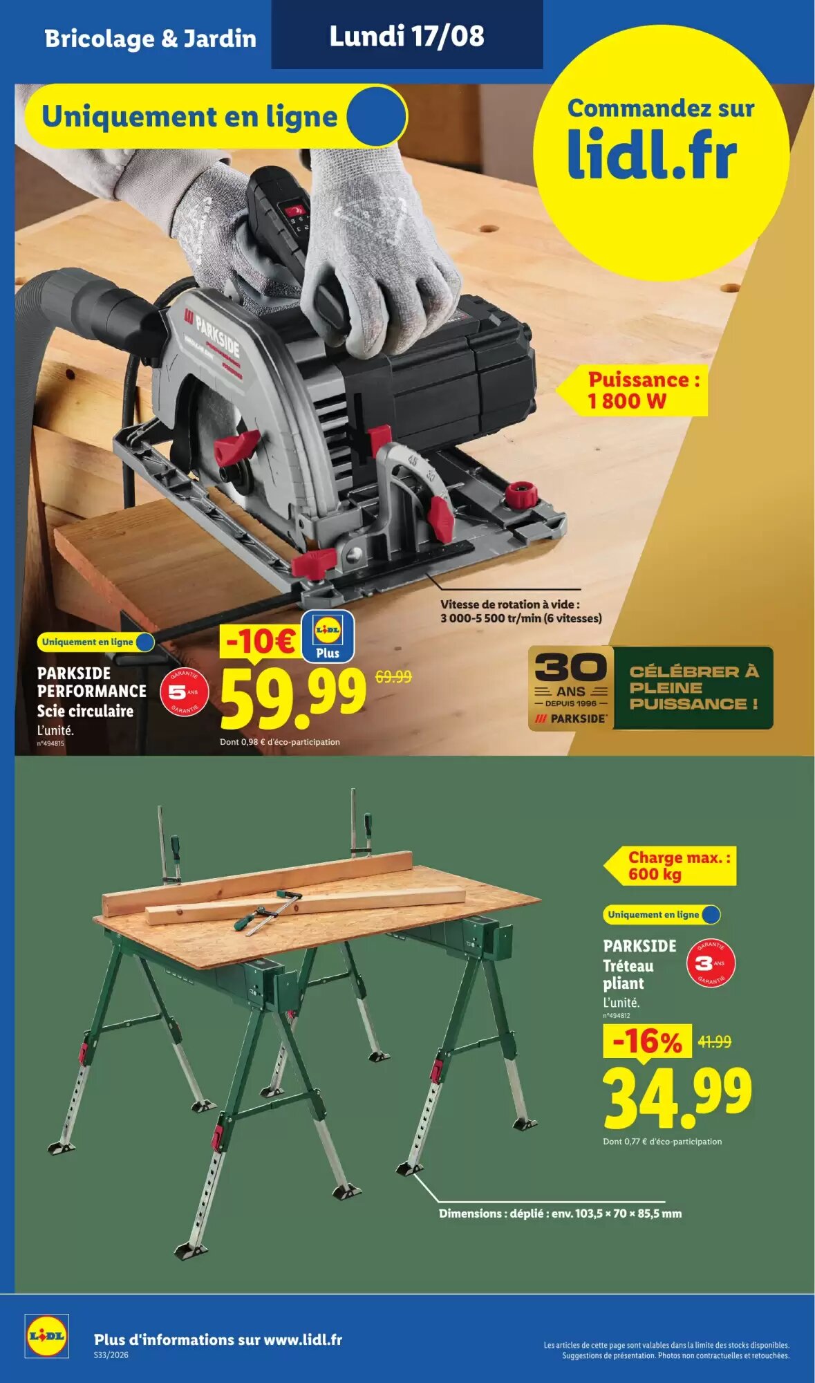 Prospectus promotionnel Lidl valable à partir du 13/08/2026 - Page 44.