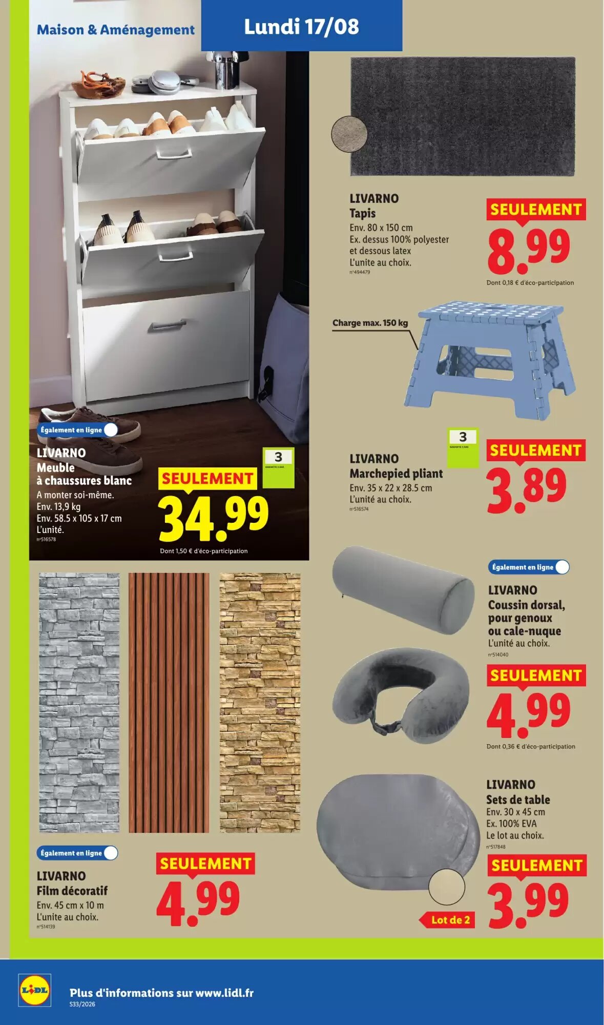 Prospectus promotionnel Lidl valable à partir du 13/08/2026 - Page 56.
