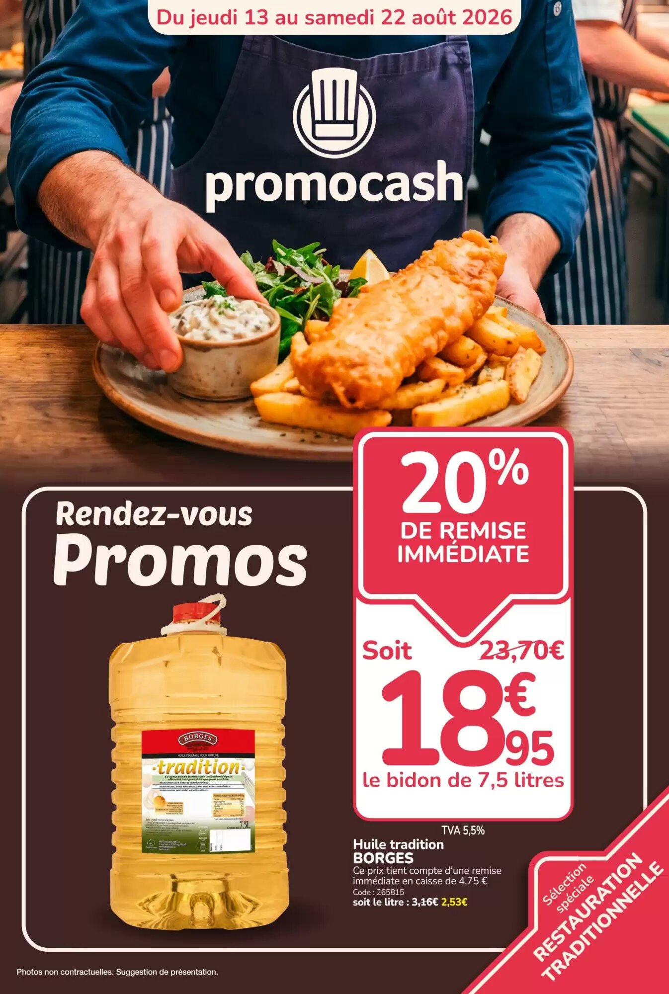 Prospectus promotionnel Promocash valable à partir du 13/08/2026 - Page 1.