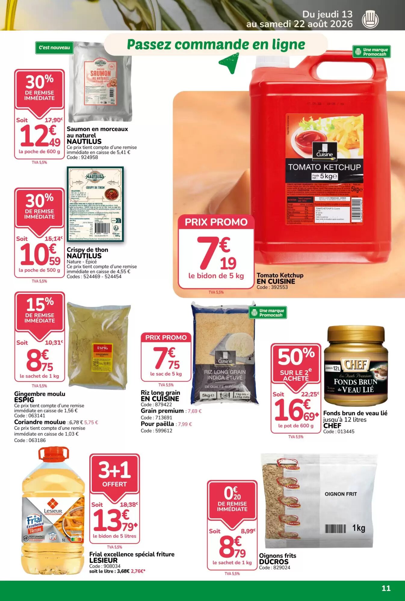 Prospectus promotionnel Promocash valable à partir du 13/08/2026 - Page 11.