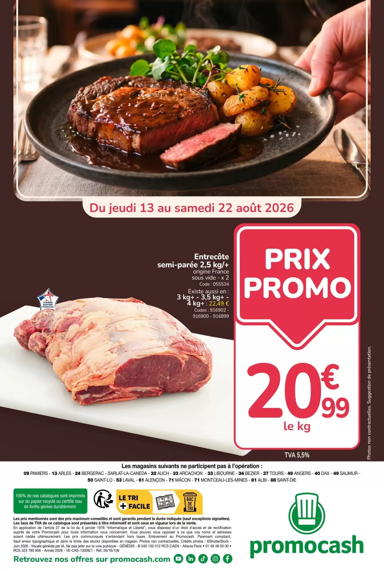 Prospectus promotionnel Promocash valable à partir du 13/08/2026 - Page 24.