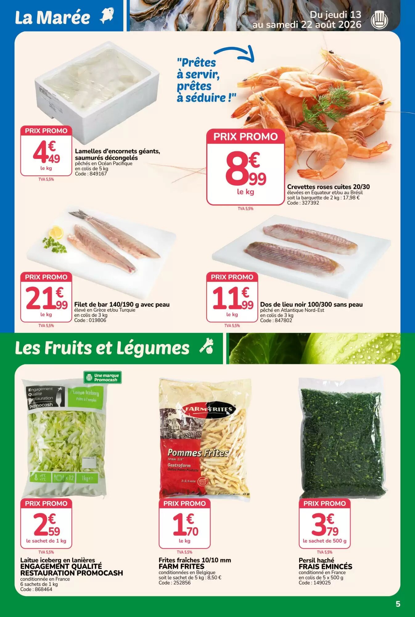 Prospectus promotionnel Promocash valable à partir du 13/08/2026 - Page 5.