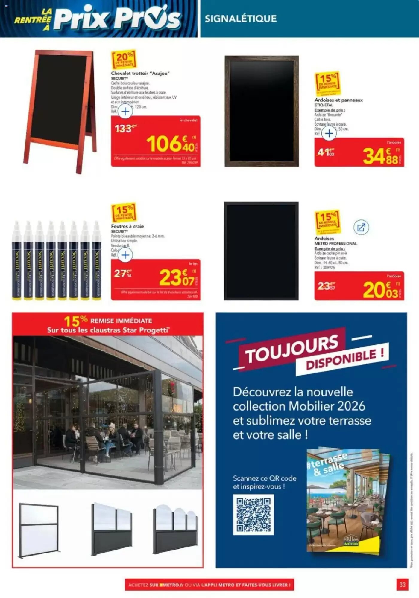 Prospectus promotionnel METRO valable à partir du 13/08/2026 - Page 33.