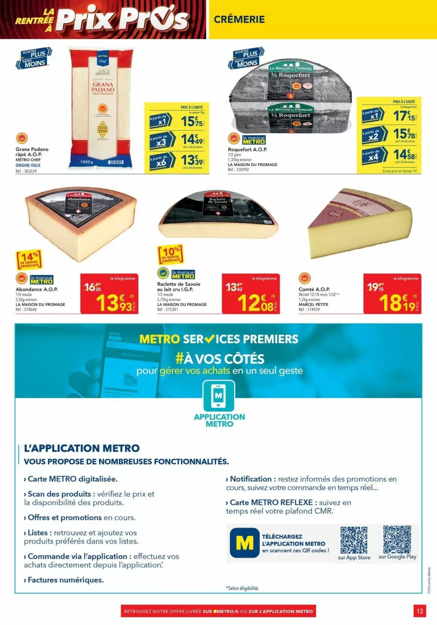 Prospectus promotionnel METRO valable à partir du 14/08/2026 - Page 13.
