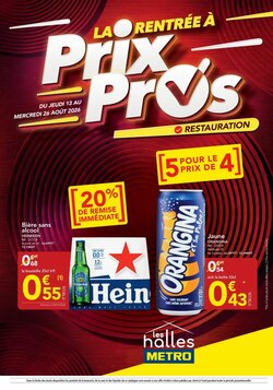 Prospectus promotionnel METRO valable à partir du 14/08/2026