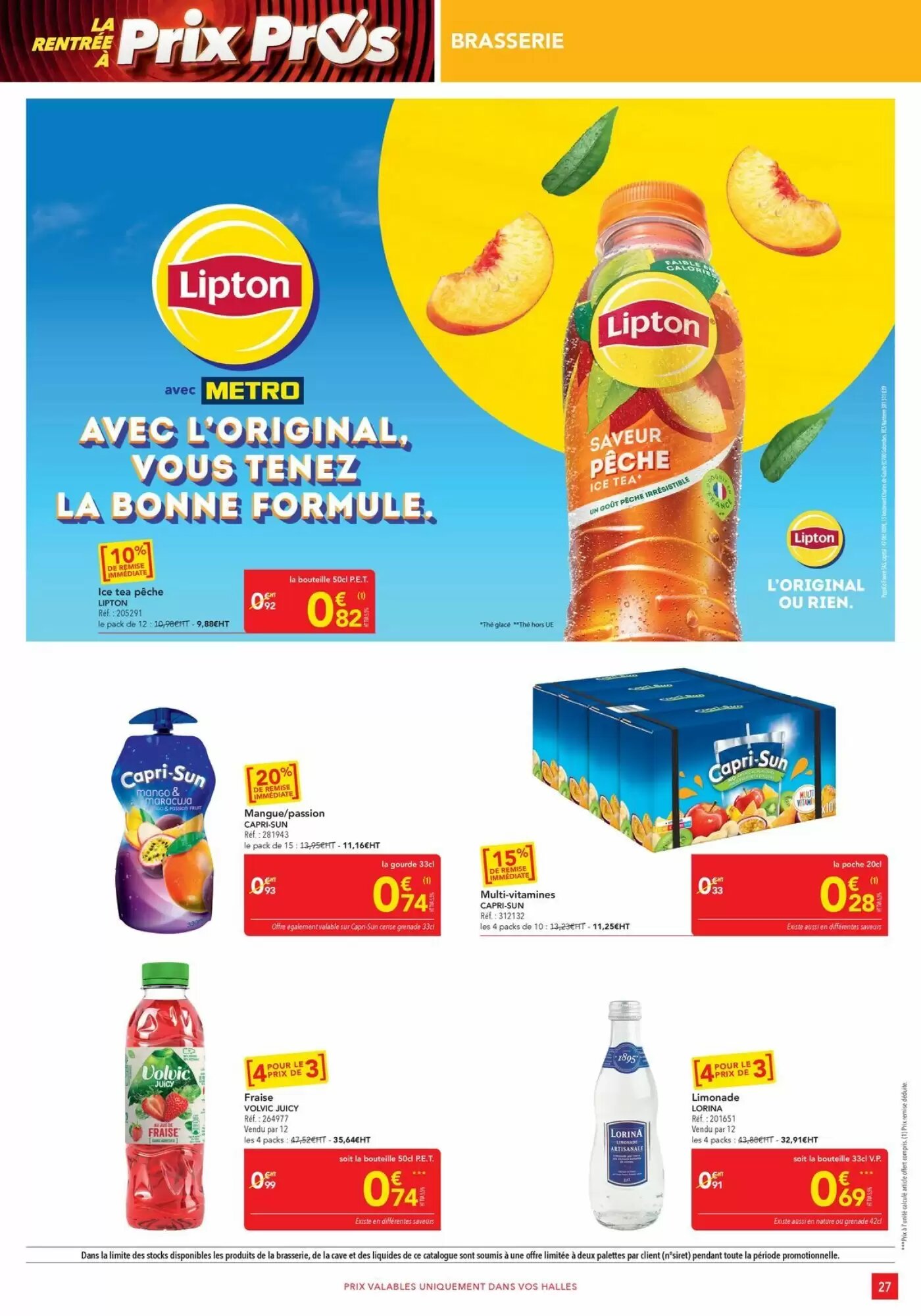 Prospectus promotionnel METRO valable à partir du 14/08/2026 - Page 27.
