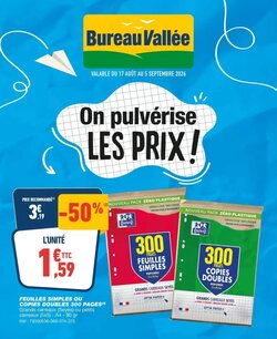 Prospectus promotionnel Bureau Vallée valable à partir du 16/08/2026