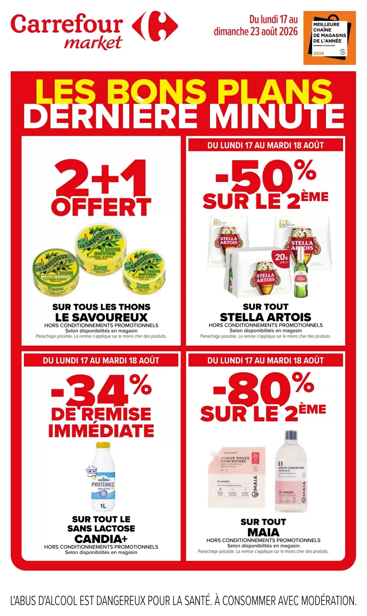 Prospectus promotionnel Carrefour Market valable à partir du 17/08/2026 - Page 1.