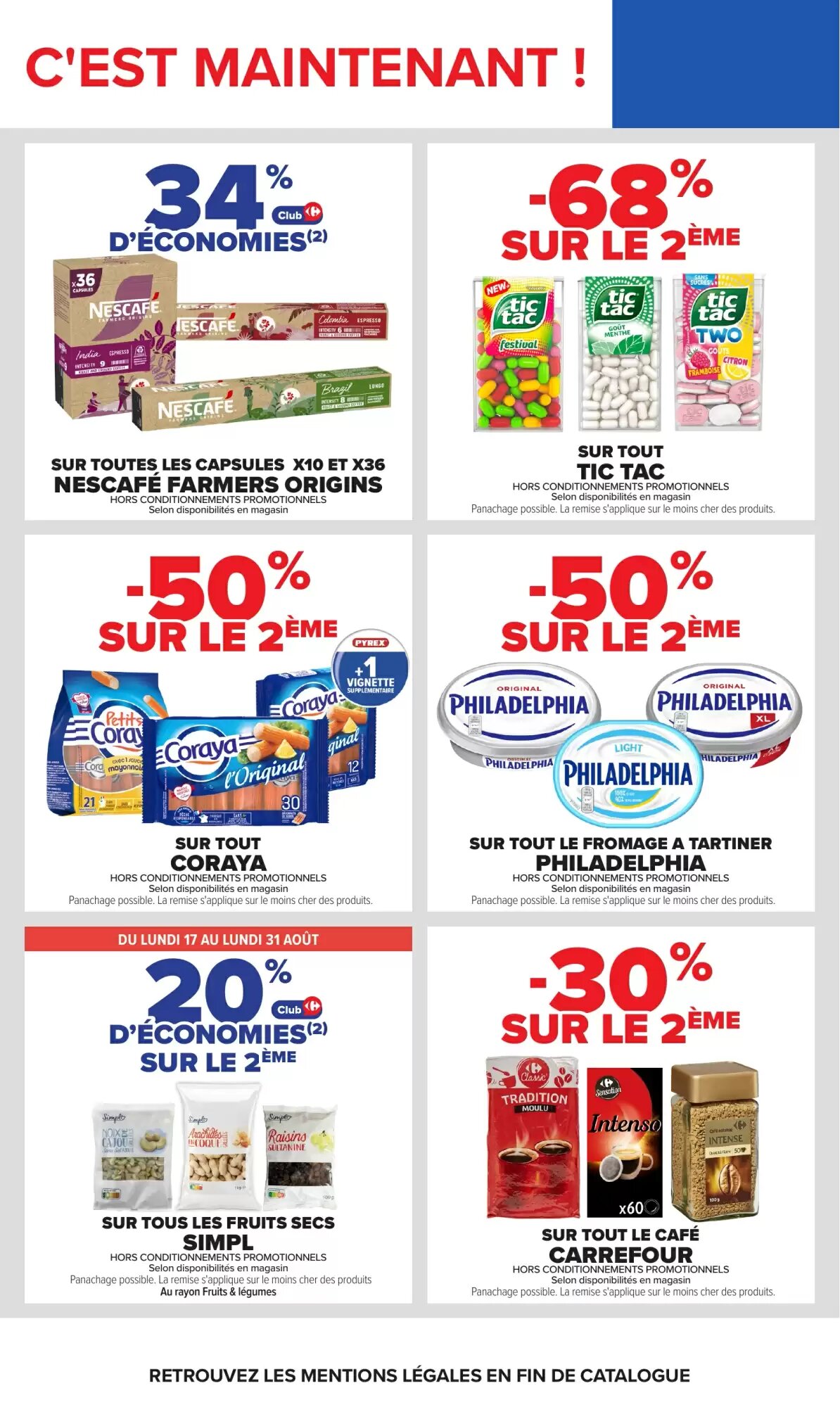 Prospectus promotionnel Carrefour valable à partir du 17/08/2026 - Page 30.