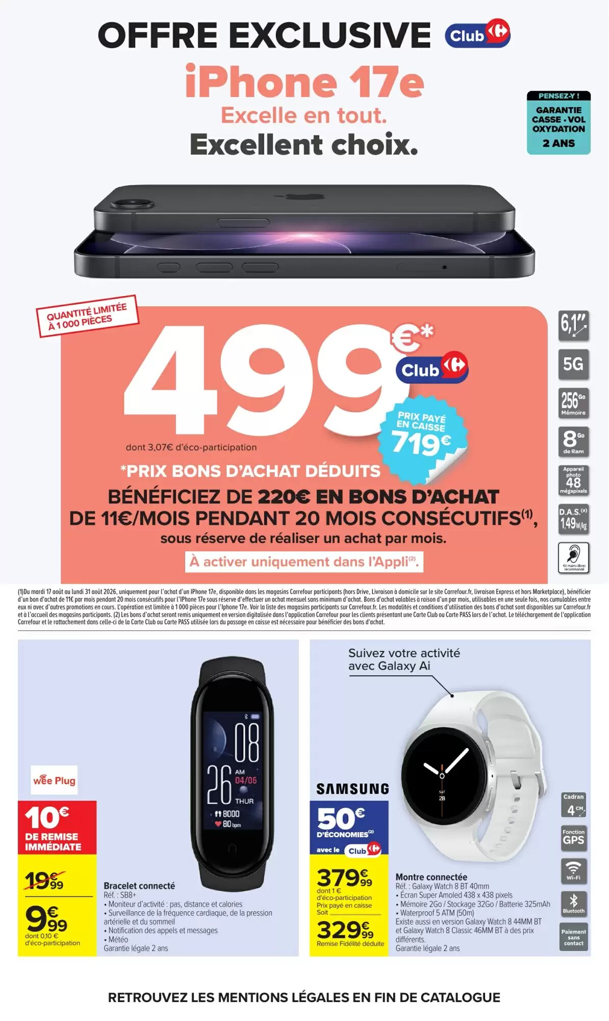 Prospectus promotionnel Carrefour valable à partir du 17/08/2026 - Page 79.