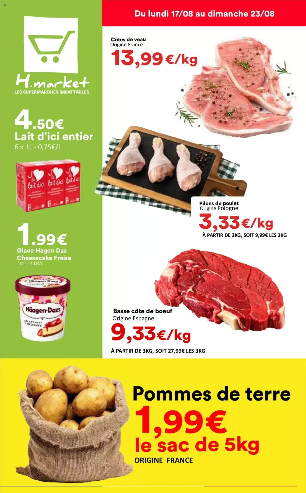 Prospectus promotionnel Hmarket valable à partir du 17/08/2026 - Page 1.