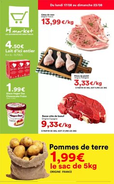 Prospectus promotionnel Hmarket valable à partir du 17/08/2026