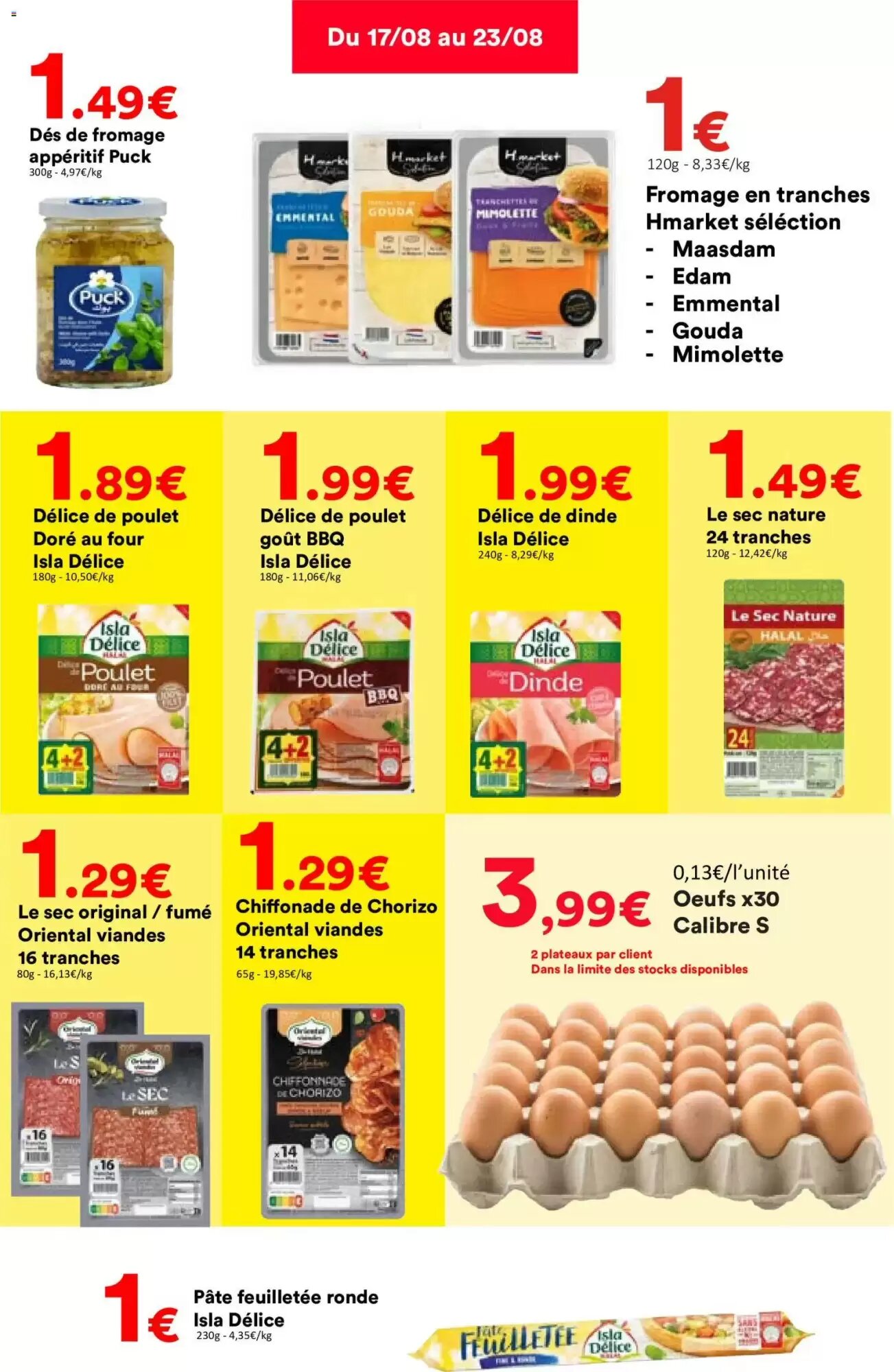Prospectus promotionnel Hmarket valable à partir du 17/08/2026 - Page 4.
