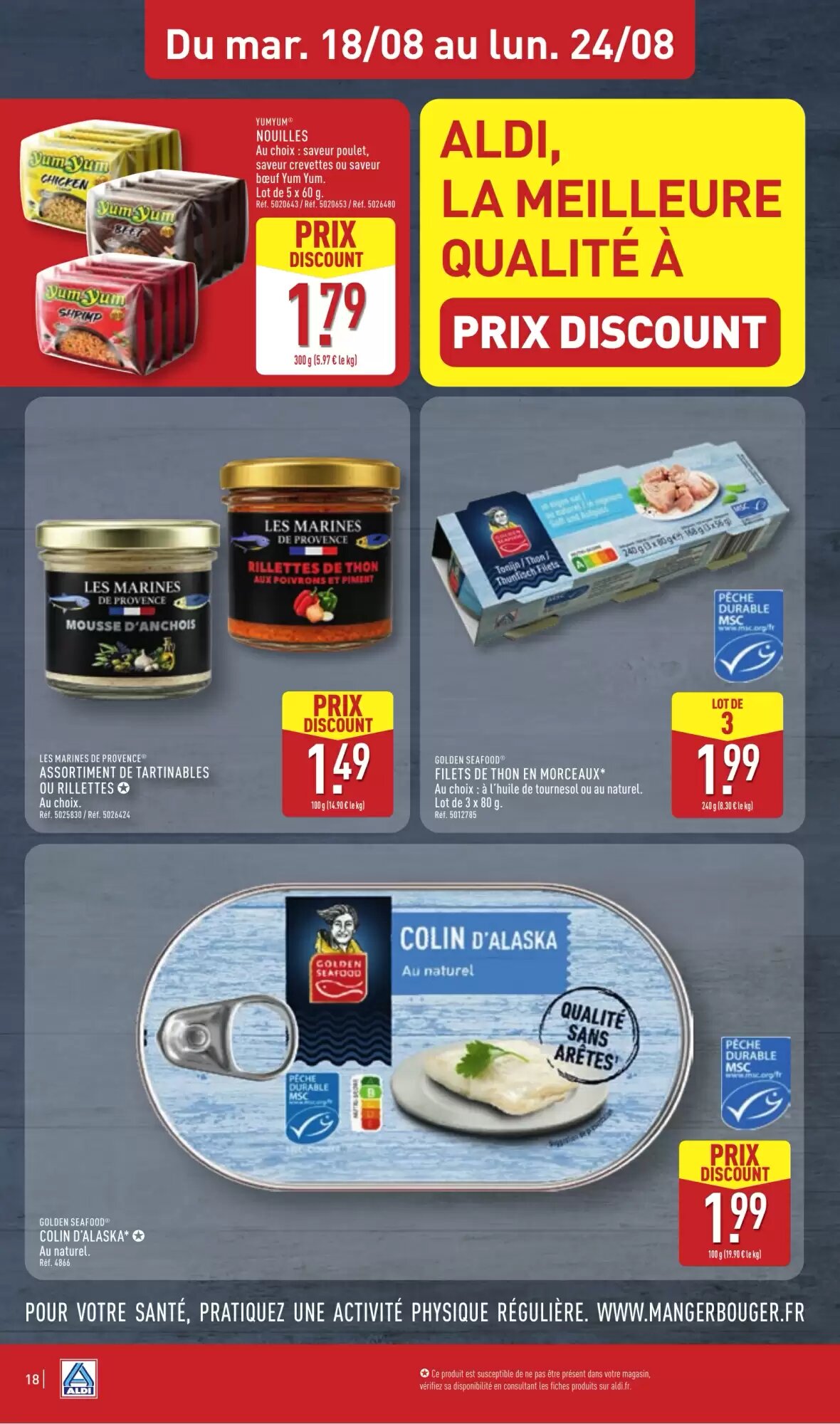 Prospectus promotionnel ALDI valable à partir du 18/08/2026 - Page 20.