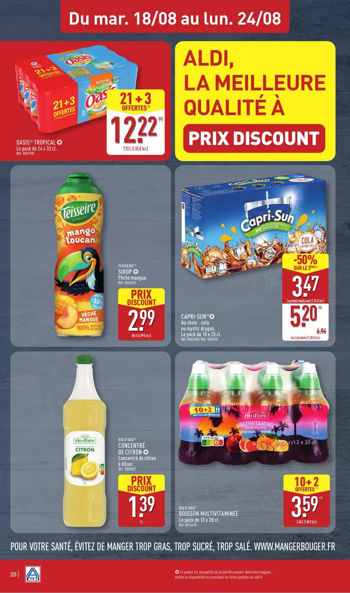 Prospectus promotionnel ALDI valable à partir du 18/08/2026 - Page 22.