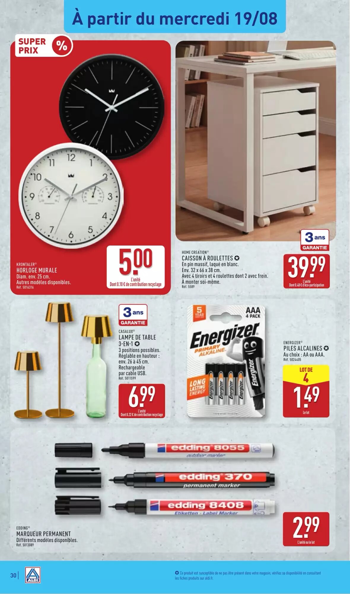 Prospectus promotionnel ALDI valable à partir du 18/08/2026 - Page 32.