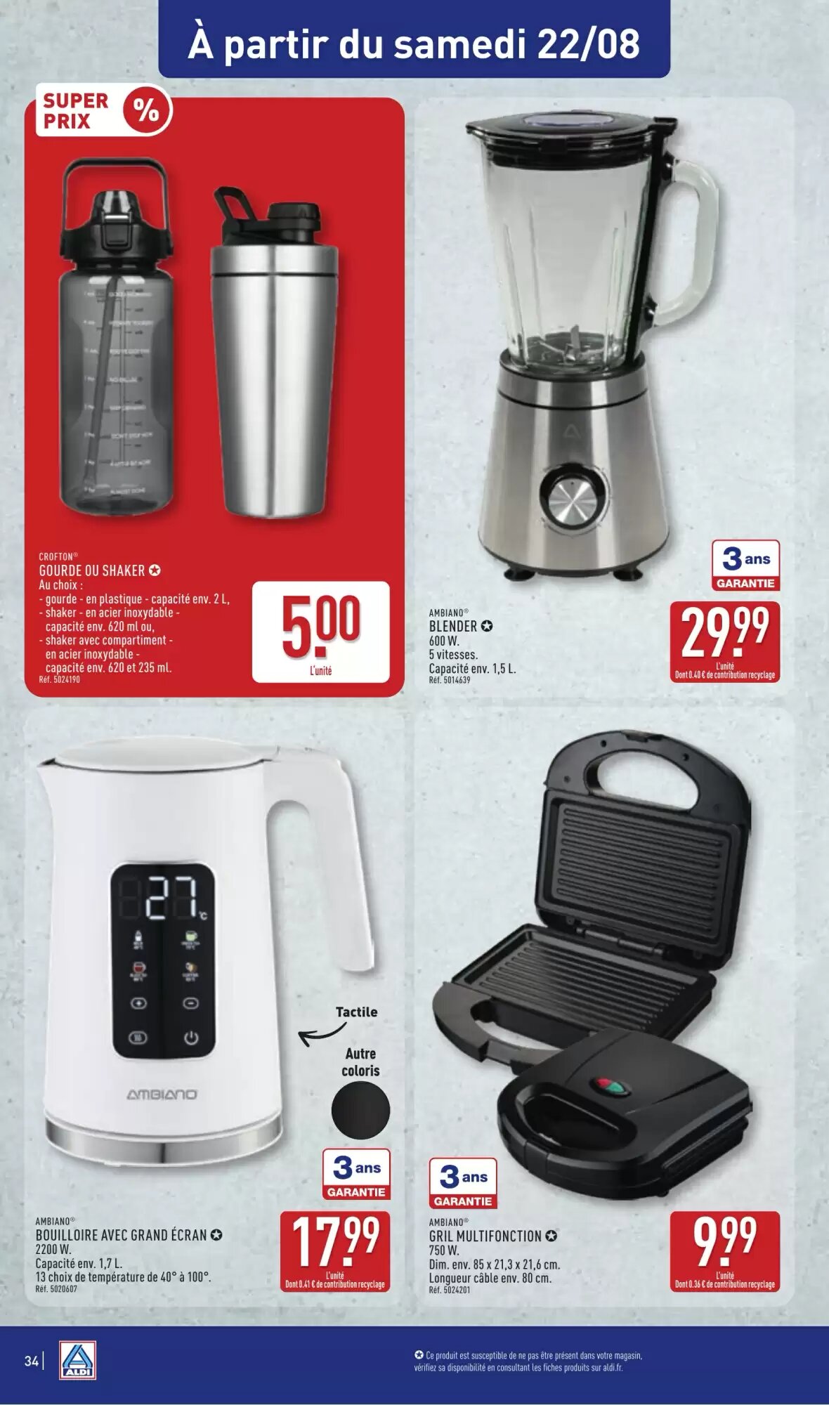 Prospectus promotionnel ALDI valable à partir du 18/08/2026 - Page 36.
