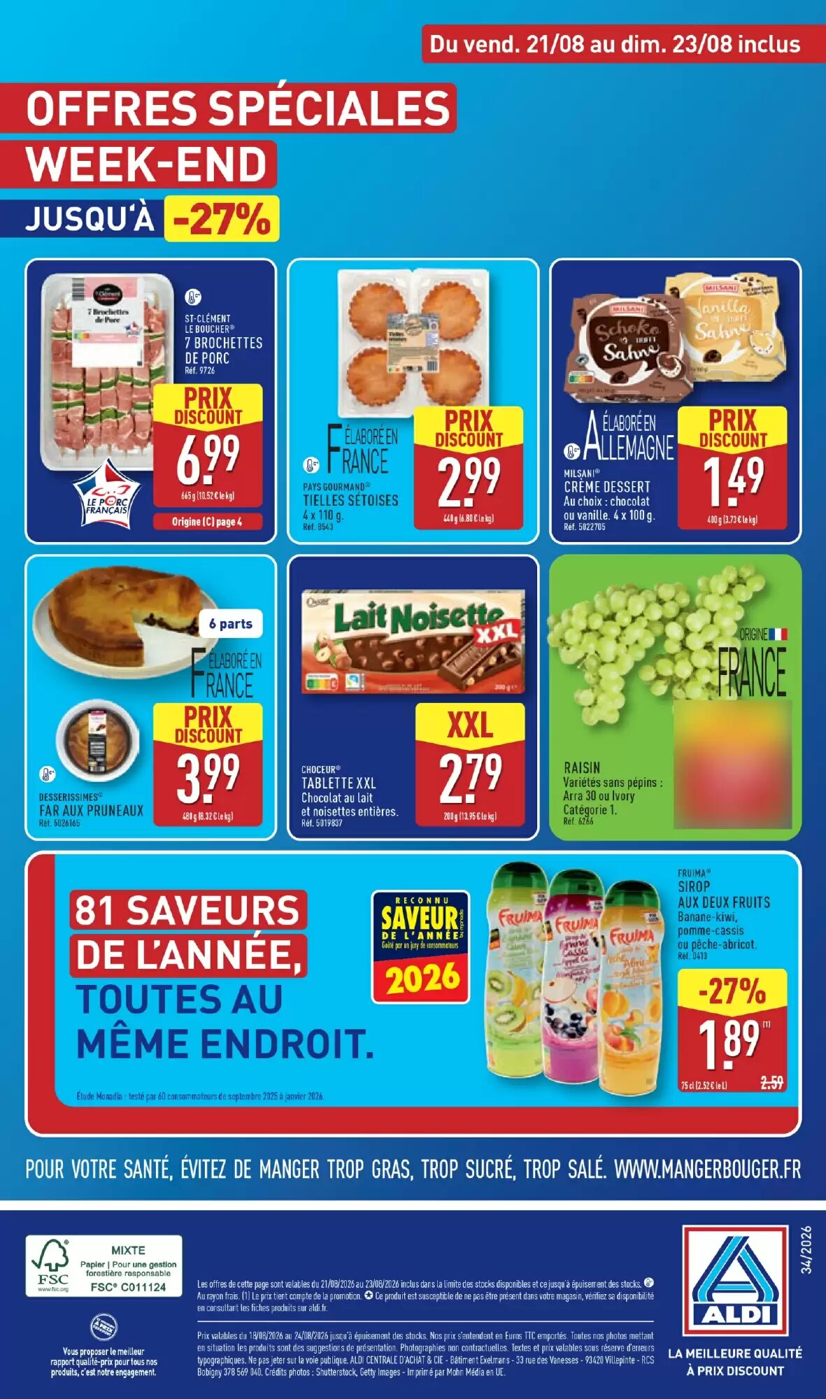 Prospectus promotionnel ALDI valable à partir du 18/08/2026 - Page 44.